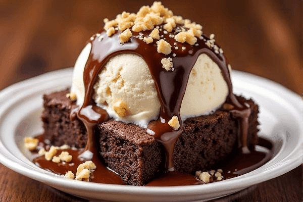 Brownie façon sundae